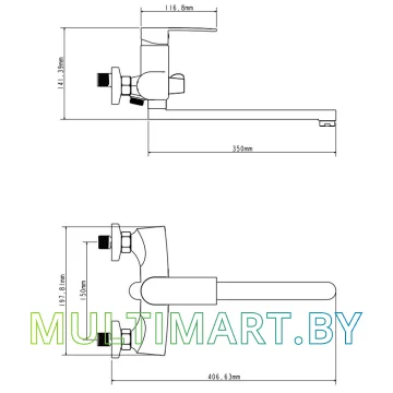Смеситель Ekko E22151-8 картинка 2